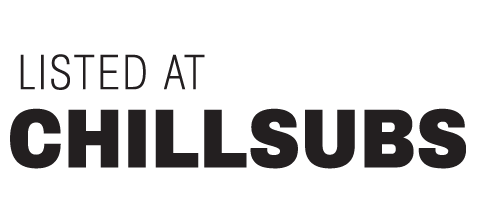 Text reading 'Listed at CHILLSUBS' in black font on a white background.