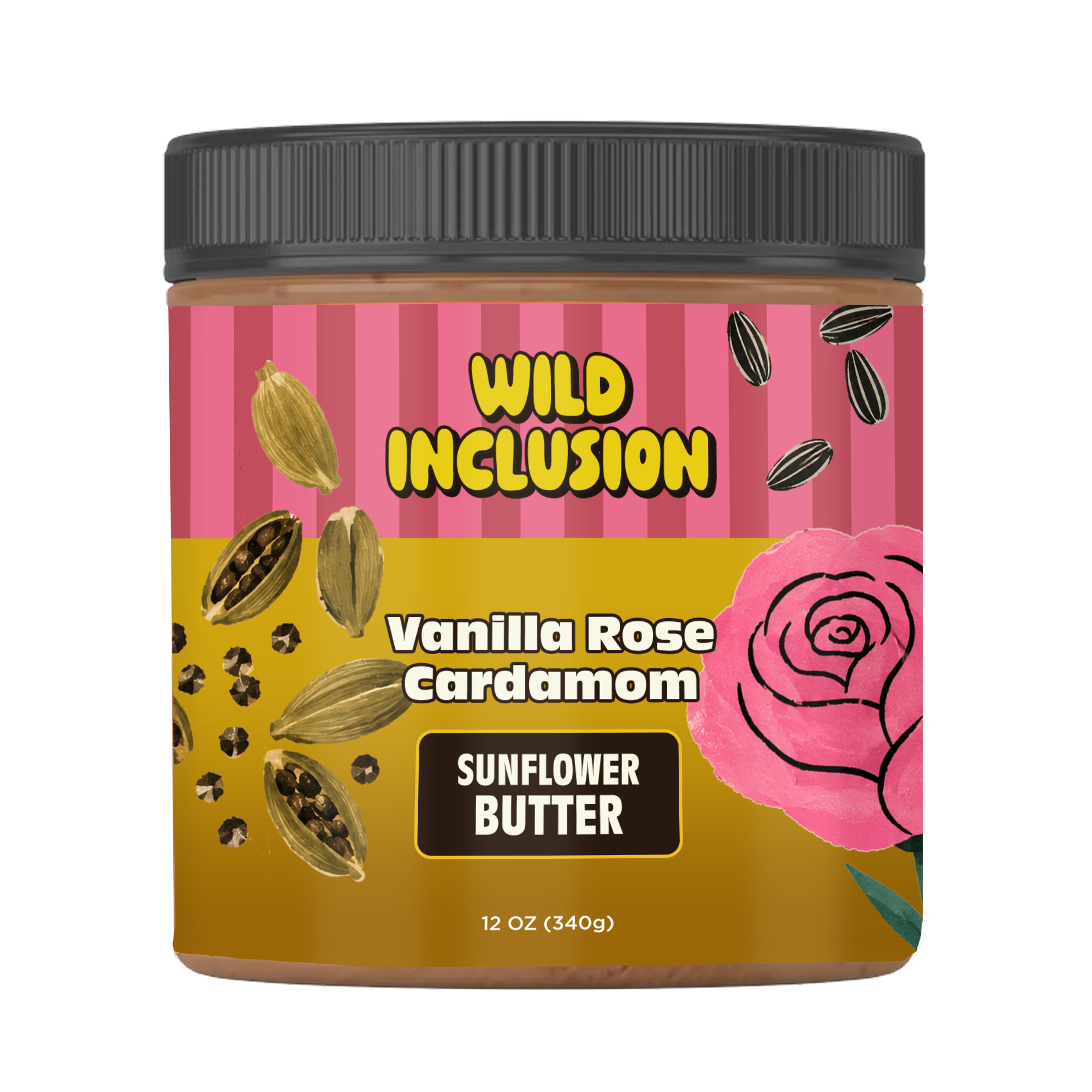 Vanilla Rose Cardamom Sunflower Butter