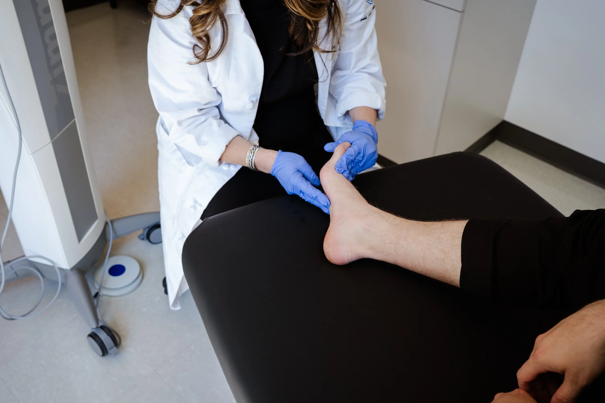 Dr. Cate Stark - podiatrist exam
