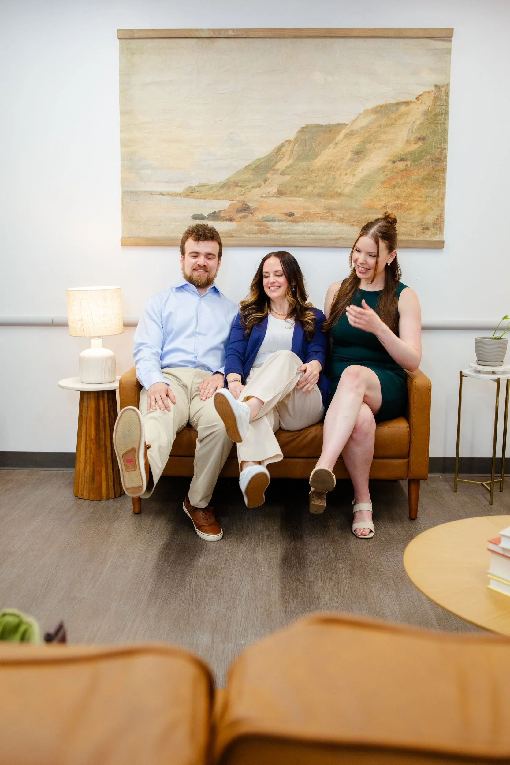 Dr. Cate Stark podiatrist, Benjamin Lovern and Michaela Quigley Portsmouth NH