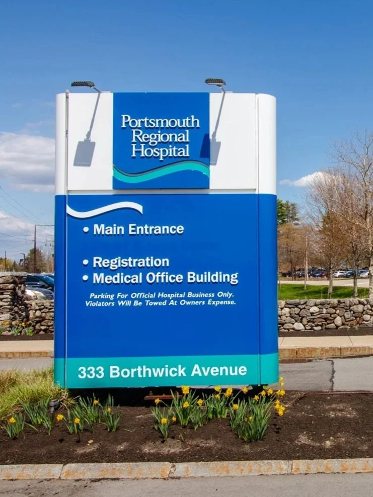 Sign for Portsmouth Regional Hospital