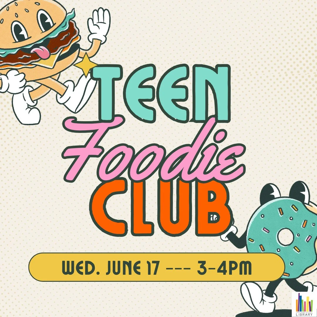 🥨TEEN FOODIE CLUB⁠
Wednesday, June 17⁠
3:00 - 4:00 PM⁠
⁠
Explore fun ways to create food at the Library! Open to all middle and high school students. Open to those with or without a library card!⁠
⁠
www.harrisburglibrary.org