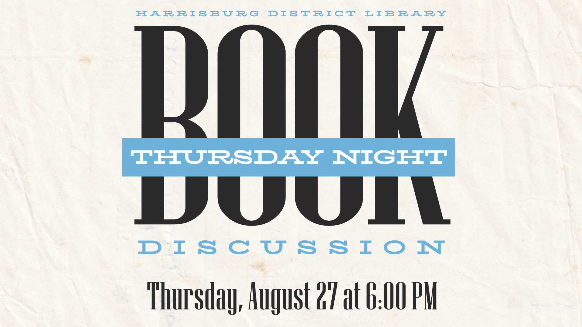 Thursday Night Book Discussion with LaDonna Whitlock