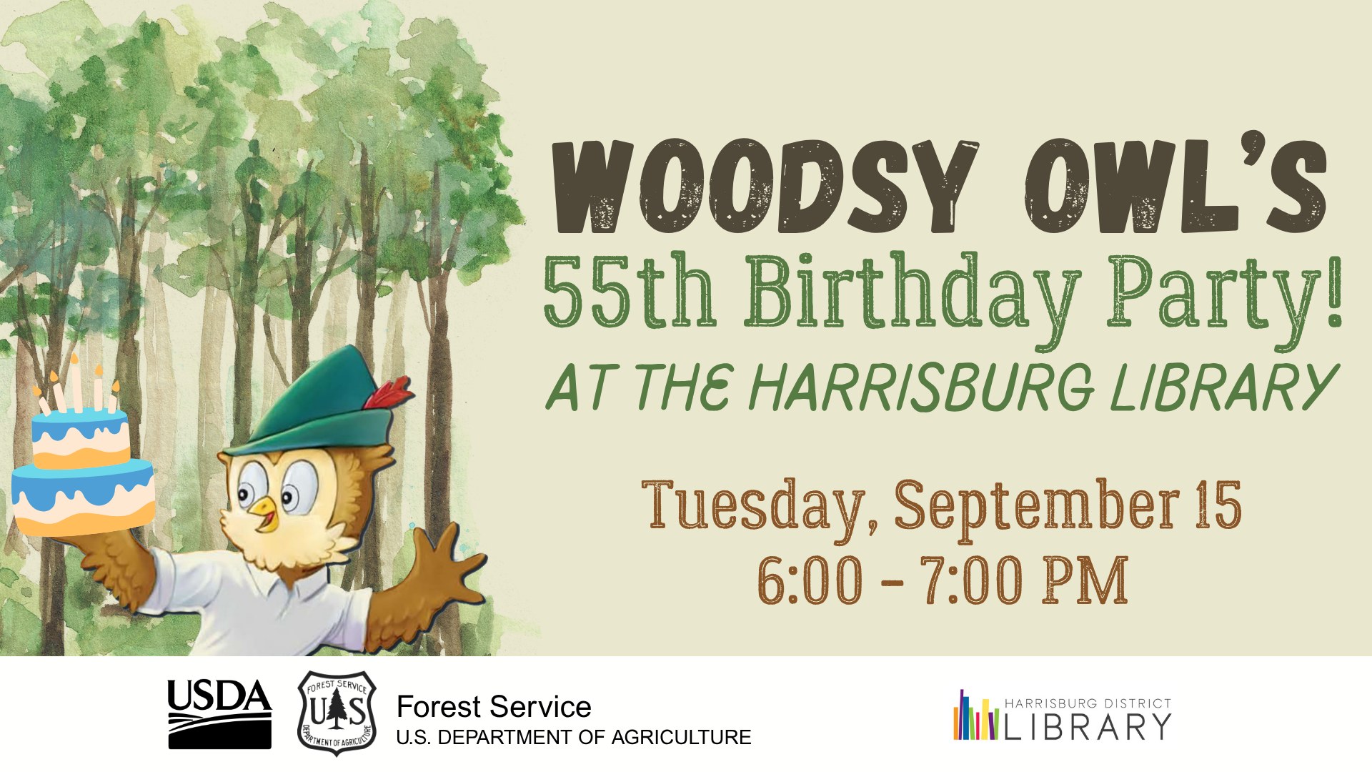 Woodsy Owl's 55th Birthday Party with US Forest Service