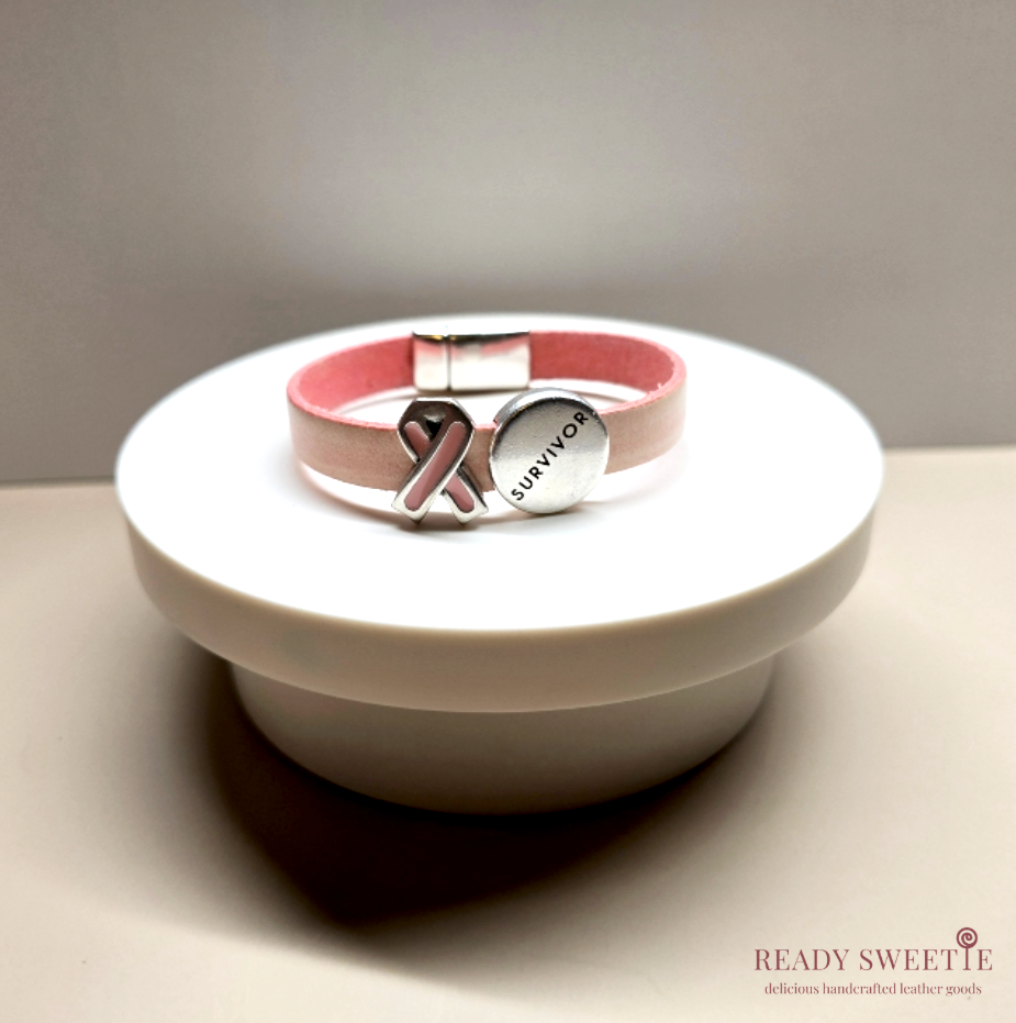 Pink+10mm+flat+leather+Breast+Cancer+Survivor+bracelet+silver+magnetic+clasp.png (Copy)