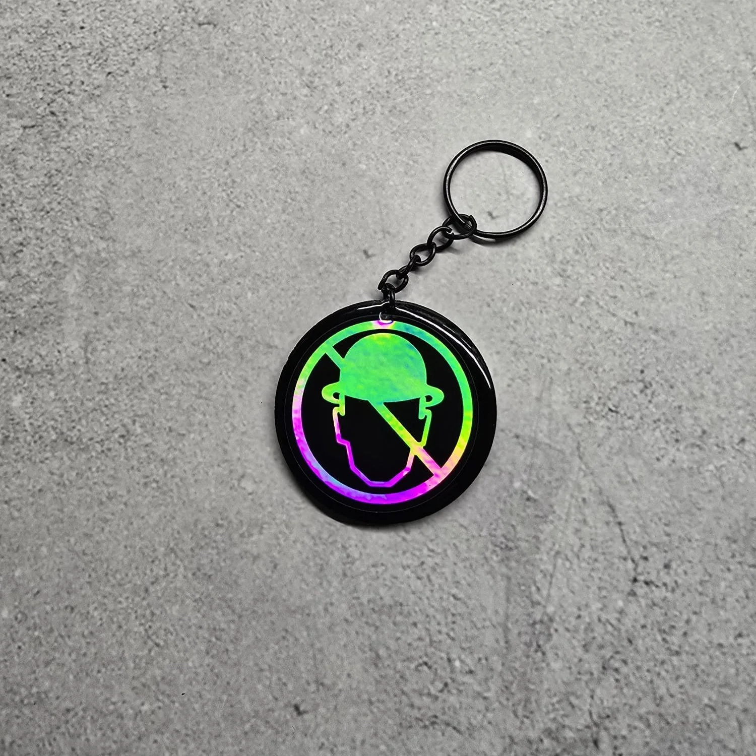Holographic Logo Keychain