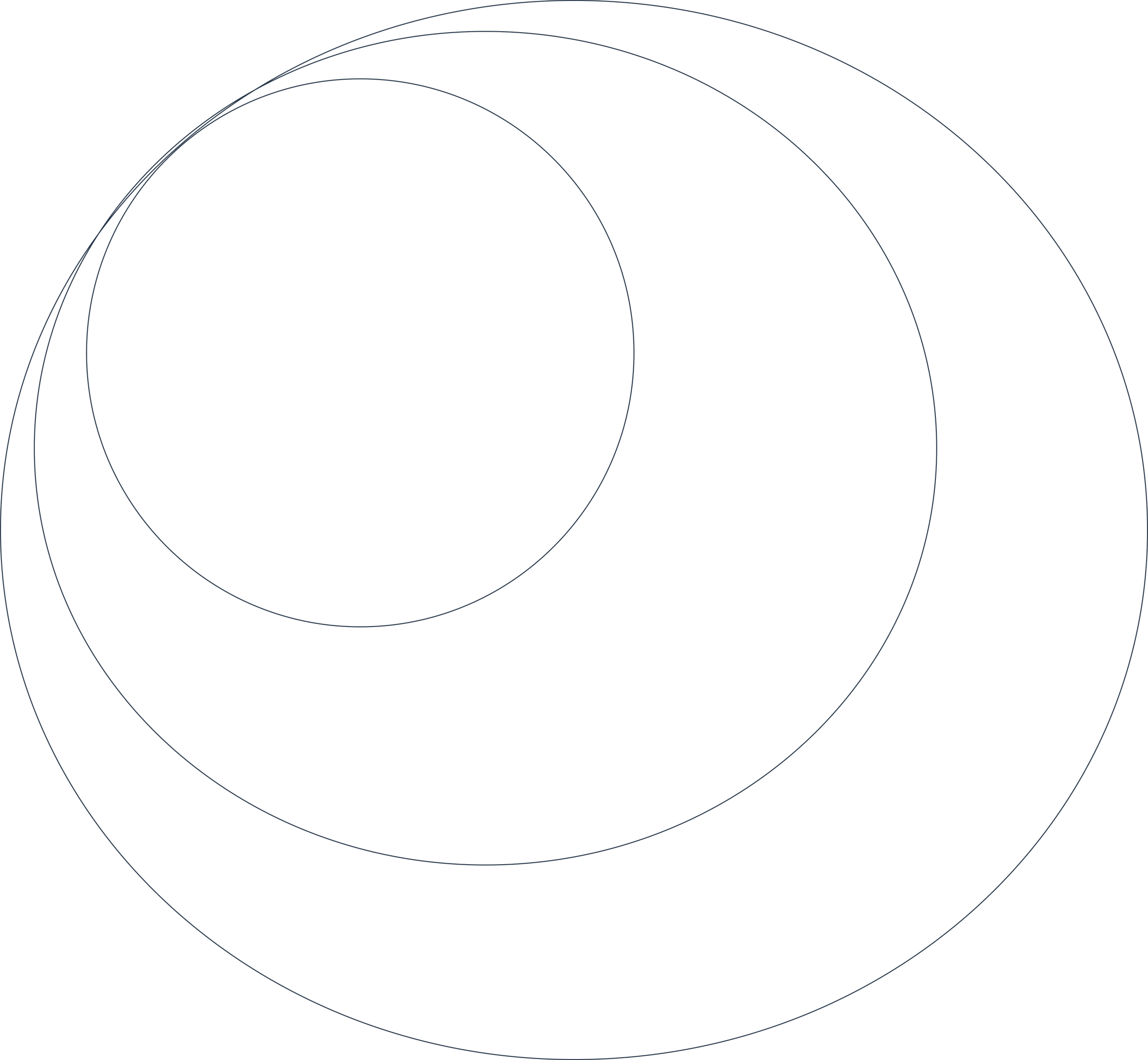 A black background with multiple light blue concentric circles.