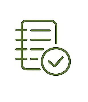 Clipboard checklist icon representing organization and planning skills