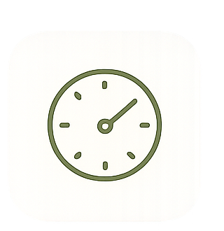 Clock icon representing time management and executive functioning