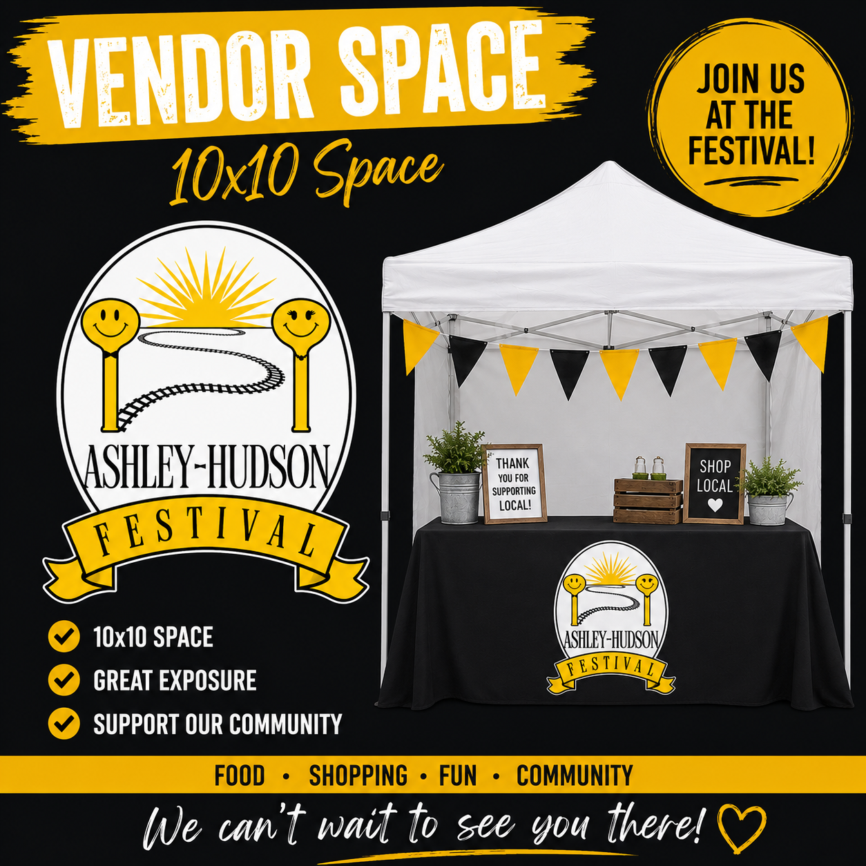 10X10 Festival Booth Space
