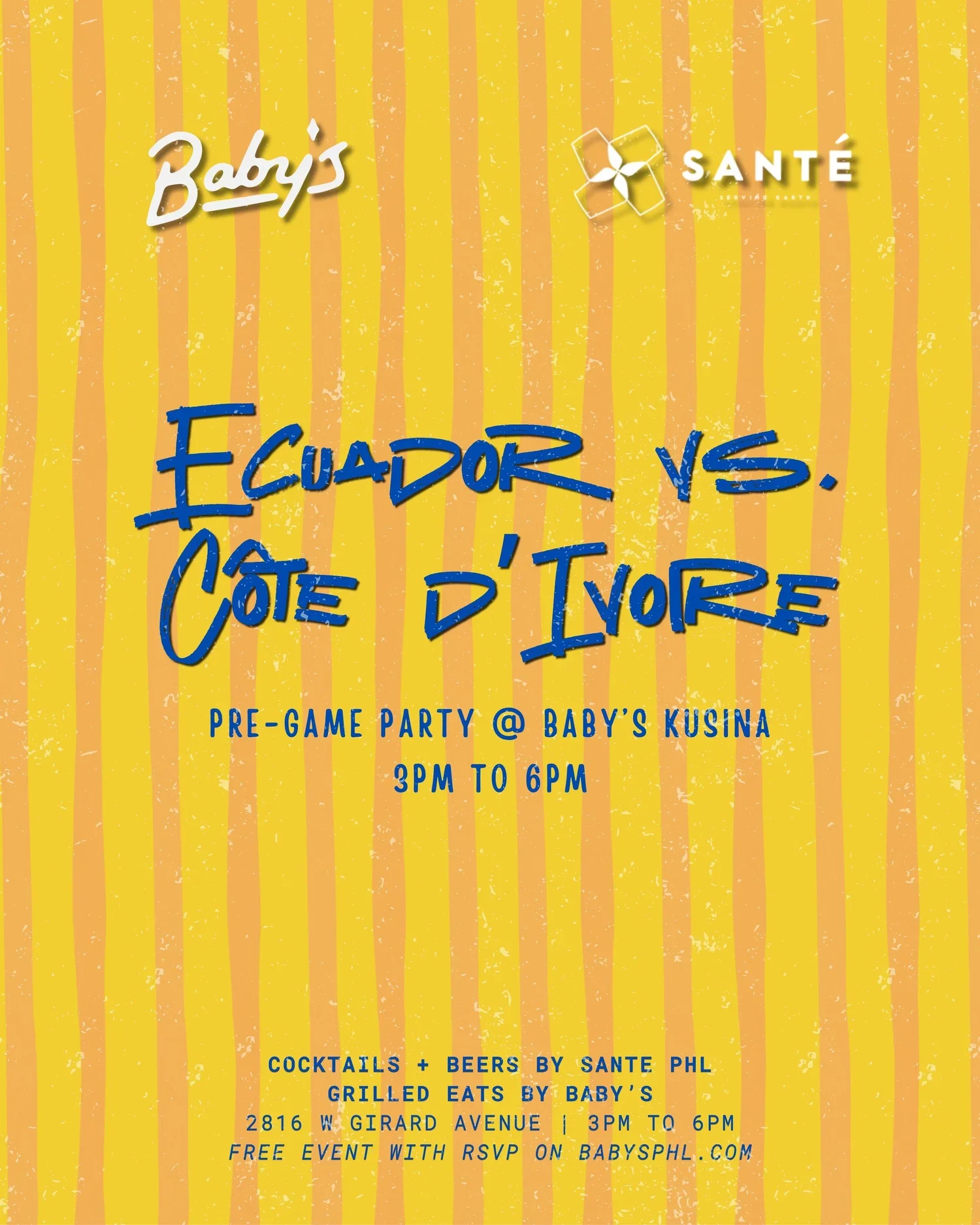 Santé x Baby's Kusina World Cup Pre-Game Party