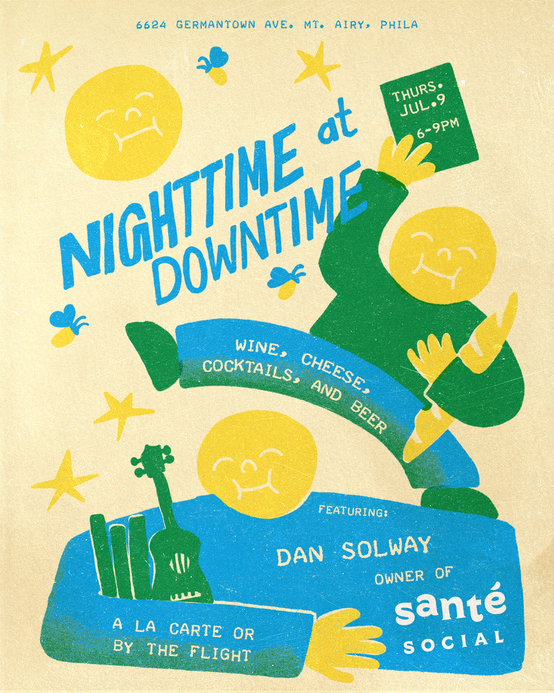 Nighttime at Downtime Bakery feat. Santé Social