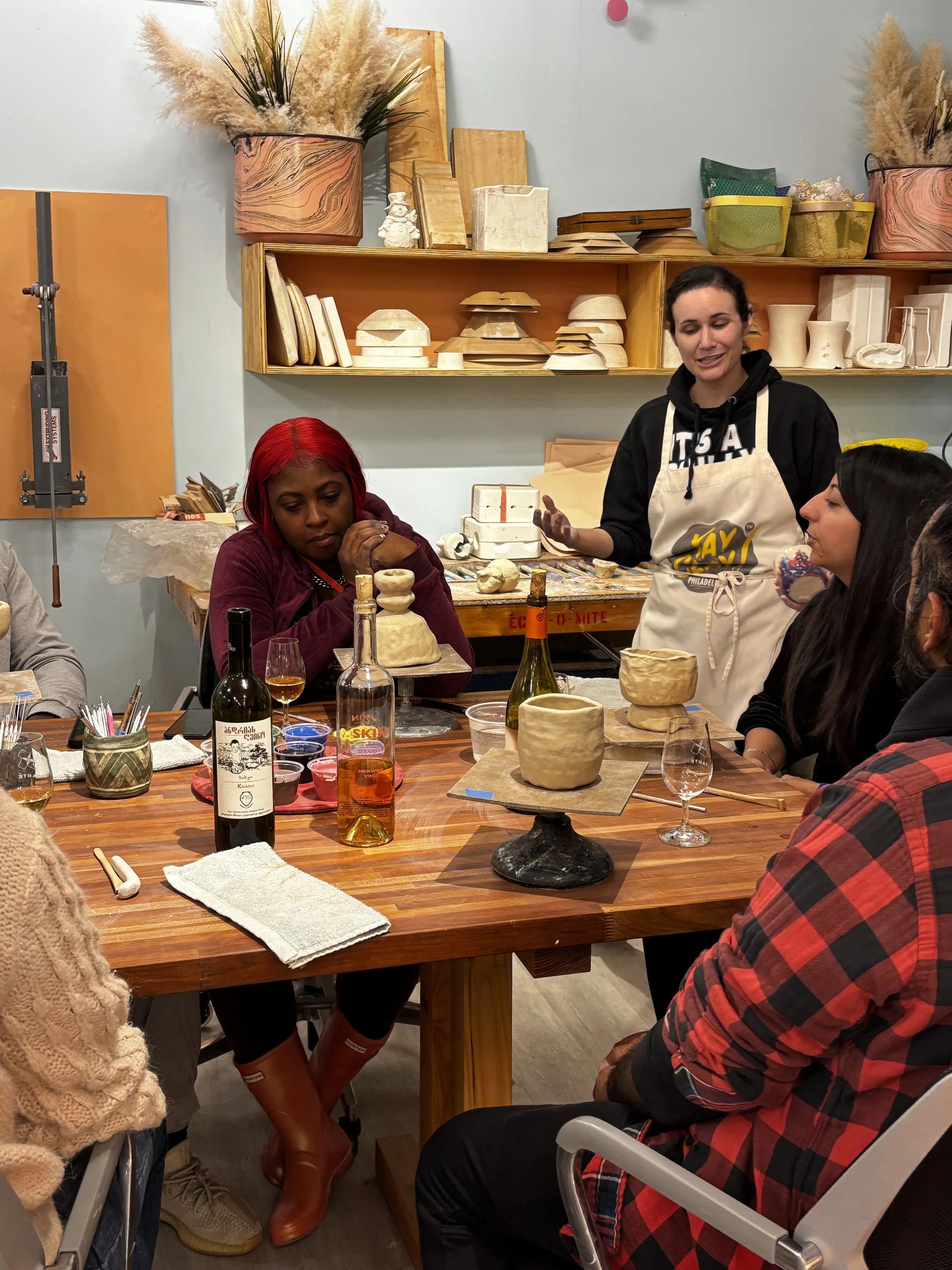 Wine &amp; Clay at Yay Clay