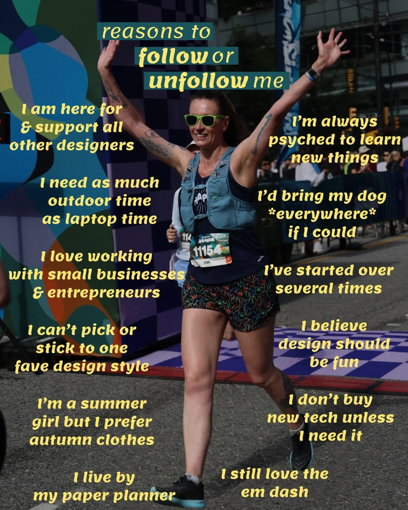 Reasons to follow or unfollow me&hellip; you choose!

&hellip;but please stick around. I&rsquo;m in the business of joy, not just eye-catching visuals, and I&rsquo;m here for all of us having fun together! Whether through a beautiful design, learning