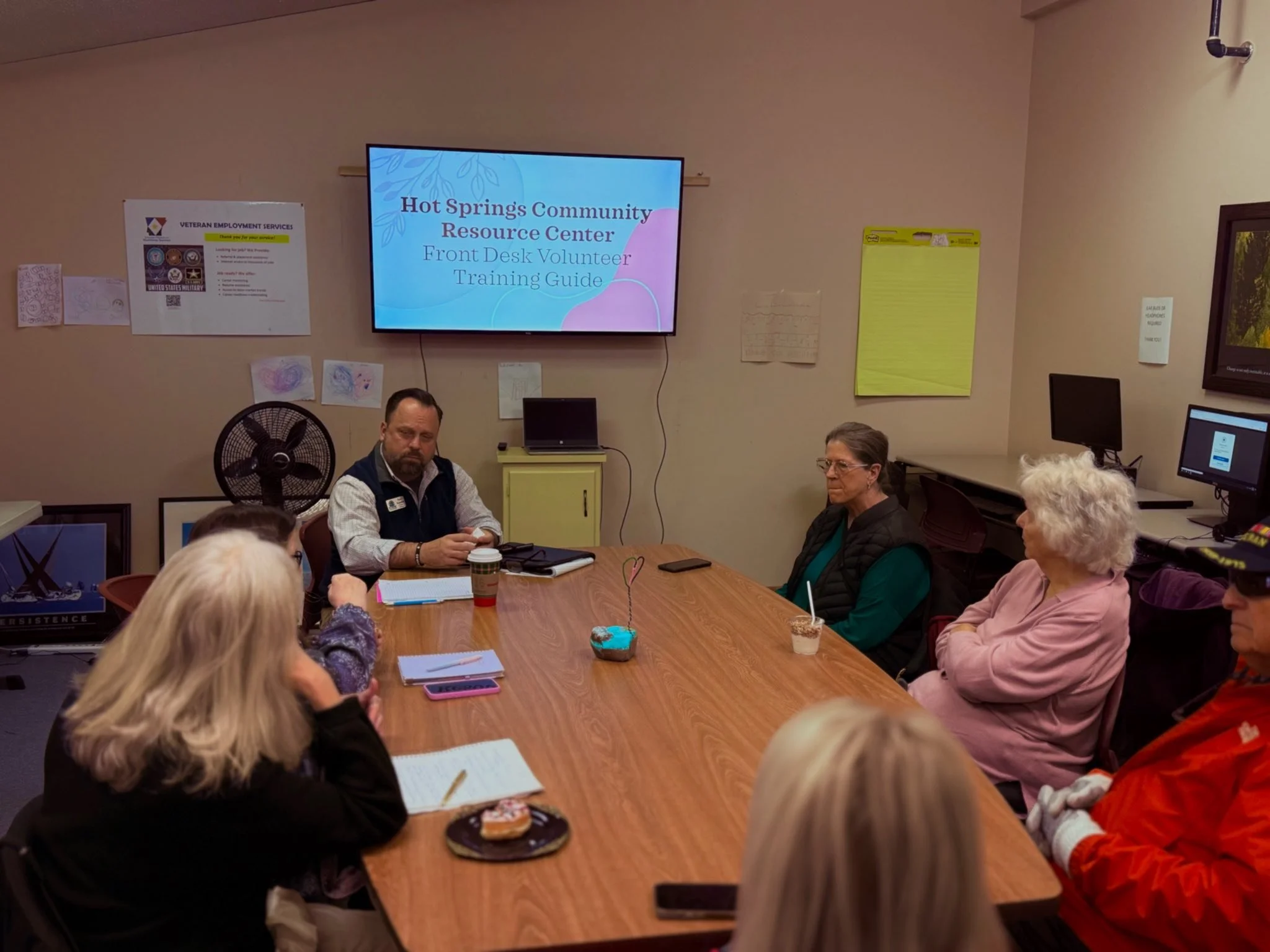 Front Desk Volunteer Training at the CRC