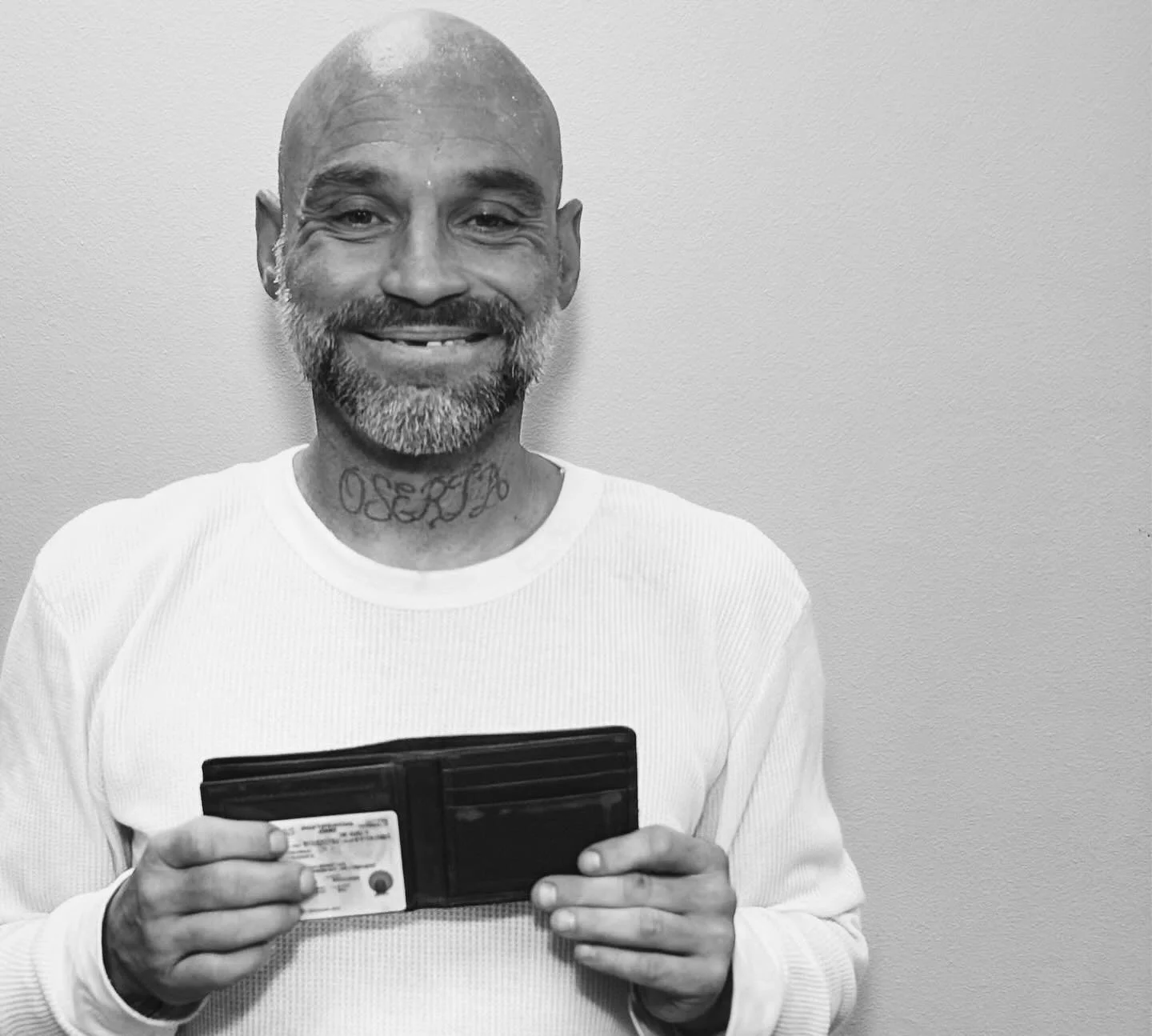 This is Roger.

Roger has been showing up and doing the quiet work of moving his life forward. Recently, we&rsquo;ve been working alongside him on self-sufficiency and next steps toward stability.

Today mattered.

Today, Roger received a new ID. Nex