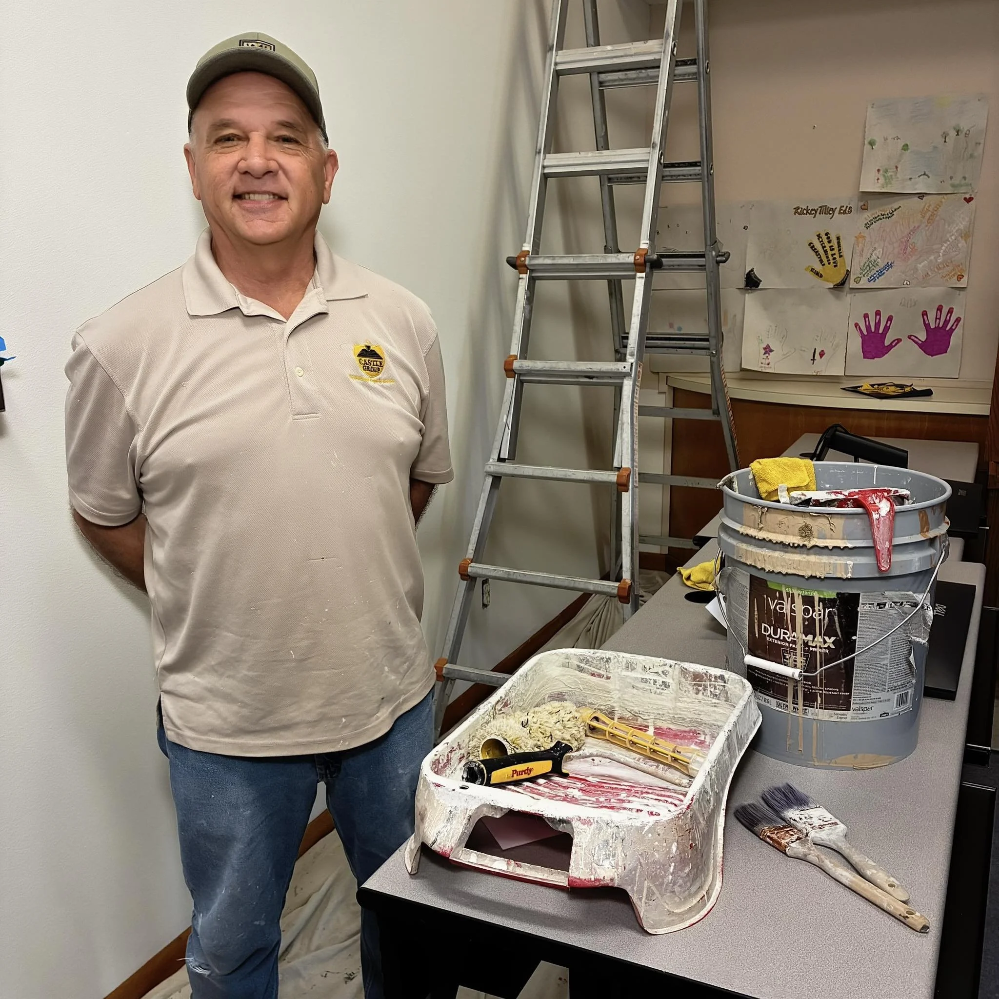 Volunteer Mike Paints the CRC