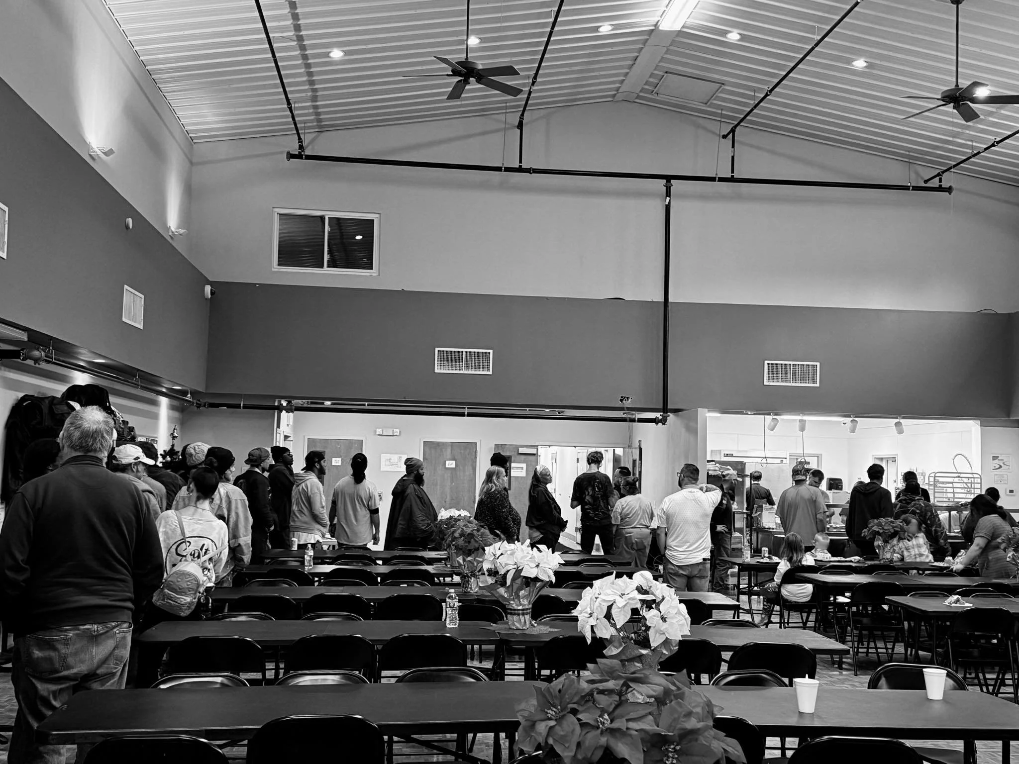 Free lunch line at the CRC