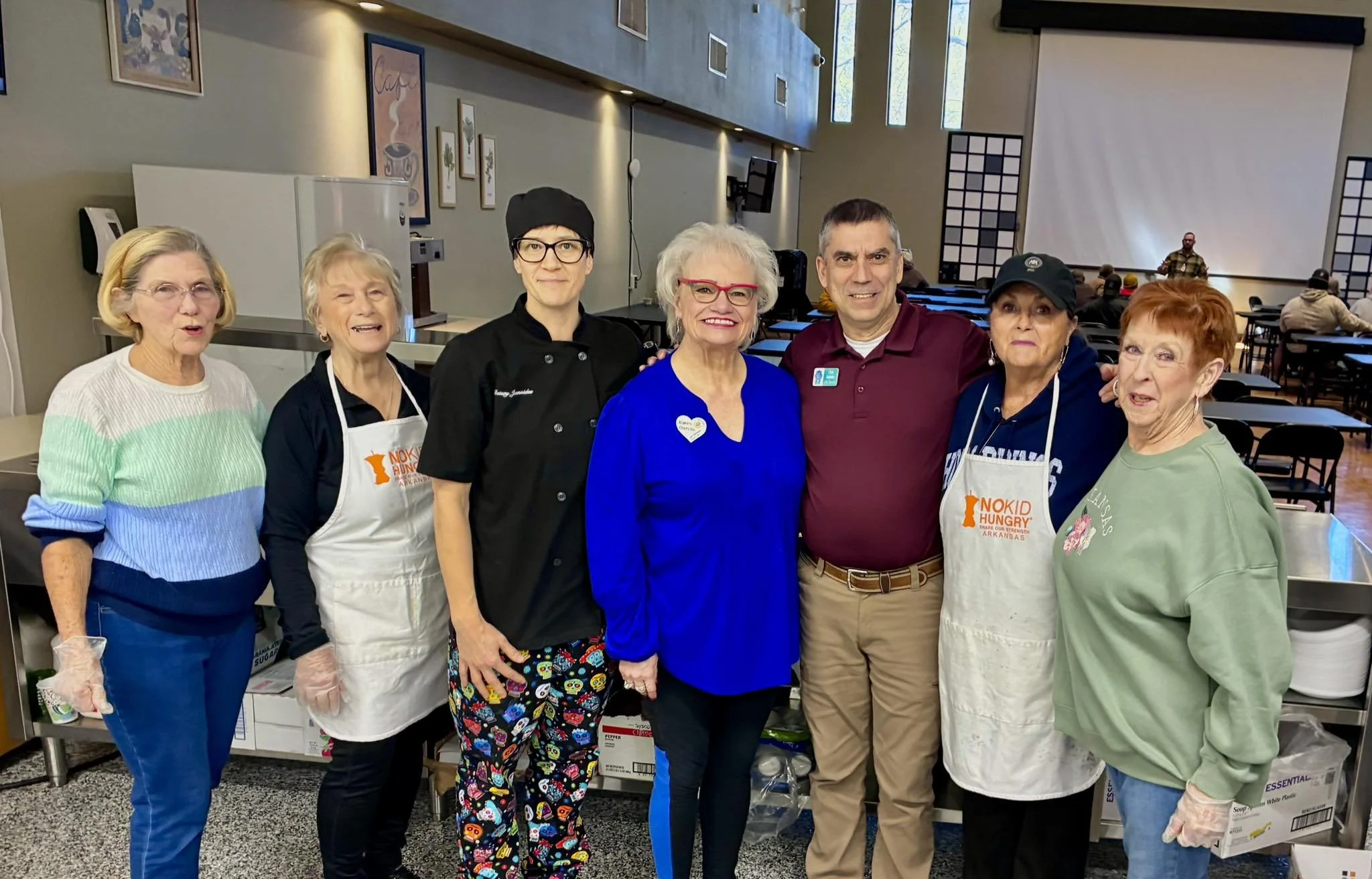 Elks Lodge 380 volunteers CRC Kitchen, Chef Betsey Joannides and Karen Garcia