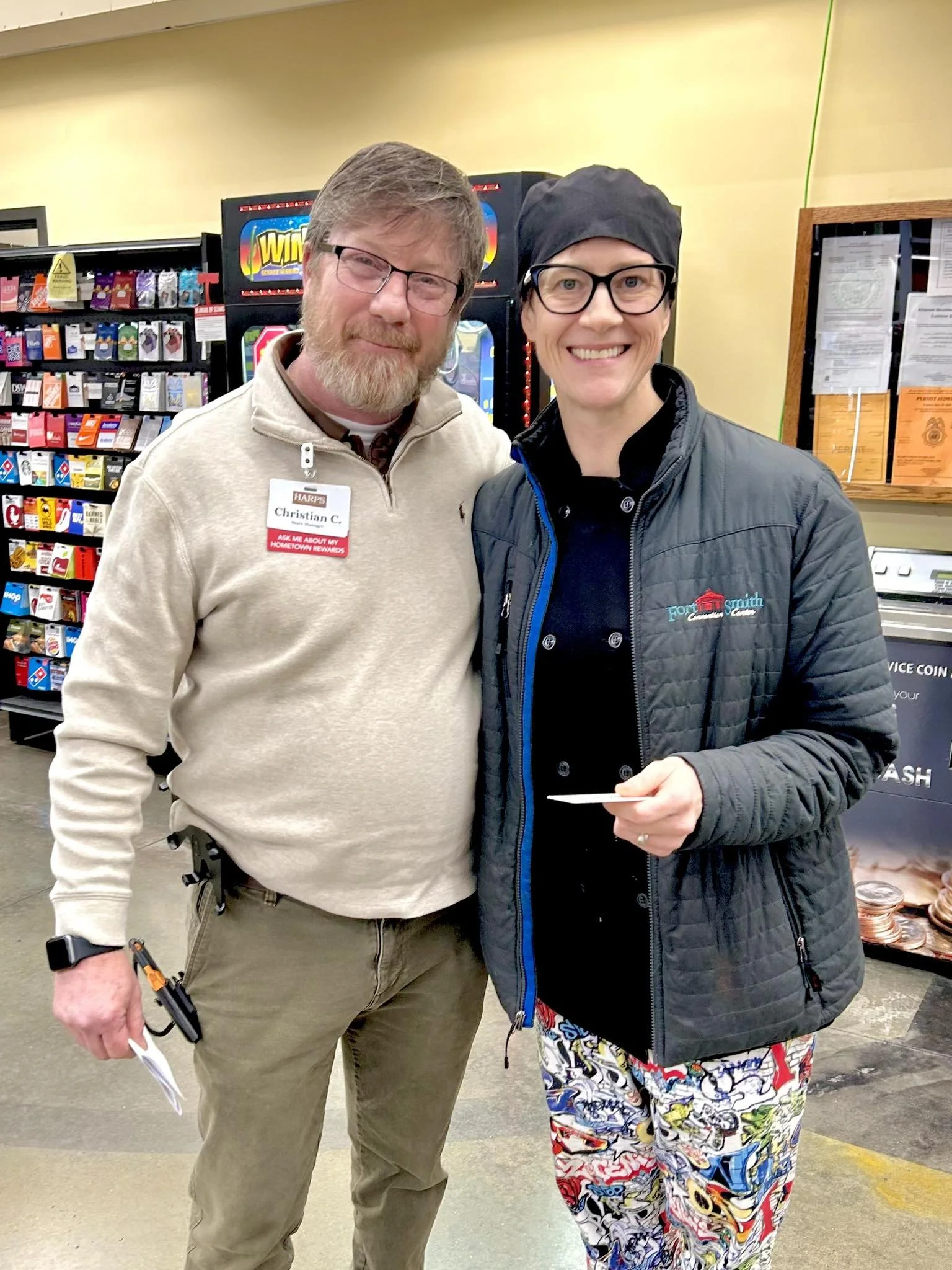 Harps Hot Springs donates to the CRC - Chef Betsey