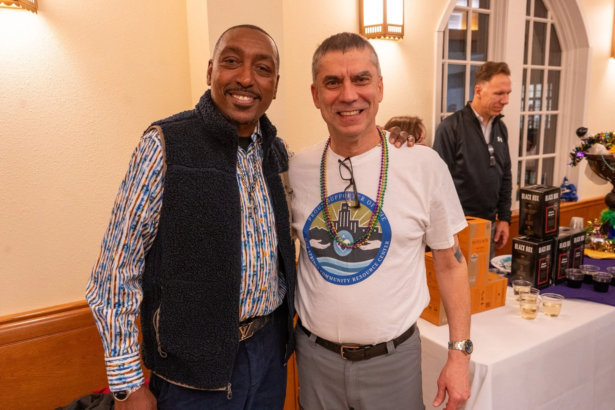 Boyce Mitchell of OBHAW and Chris Joannides Director of CRC