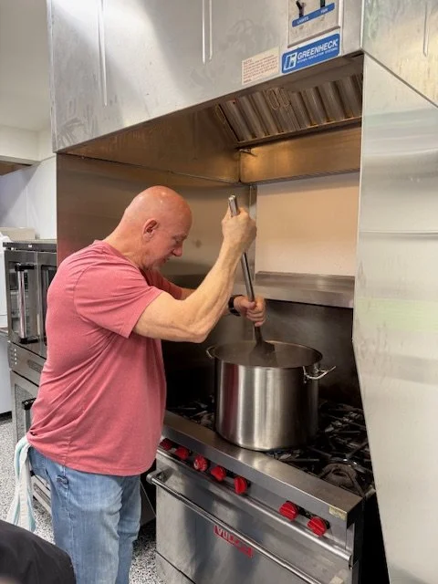 CRC kitchen volunteer