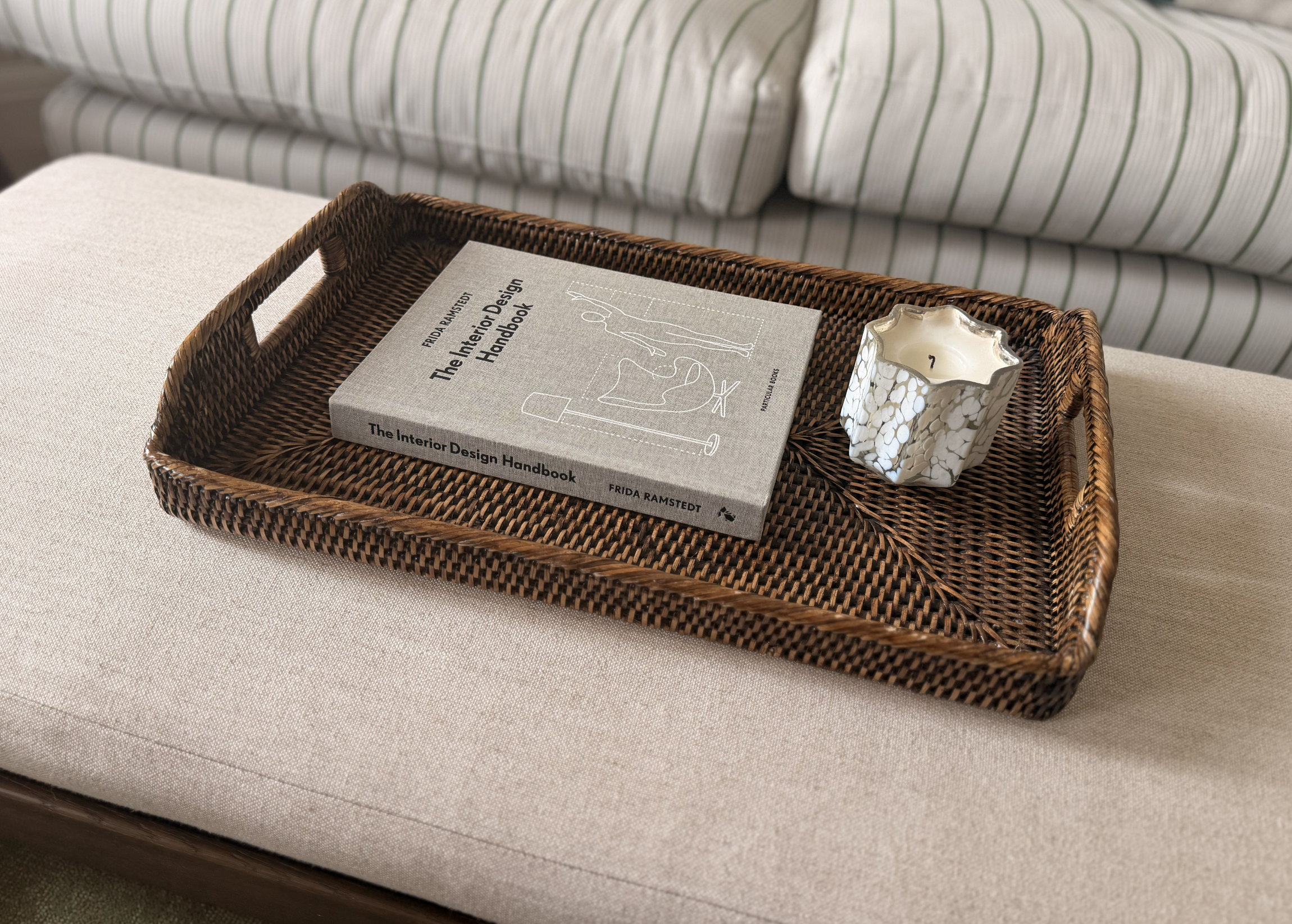 Rebecca Udall, Rattan Serving Tray: £65