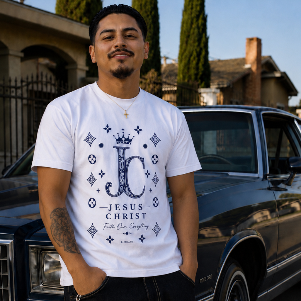 Jesus Christ Bandana Print T-Shirt