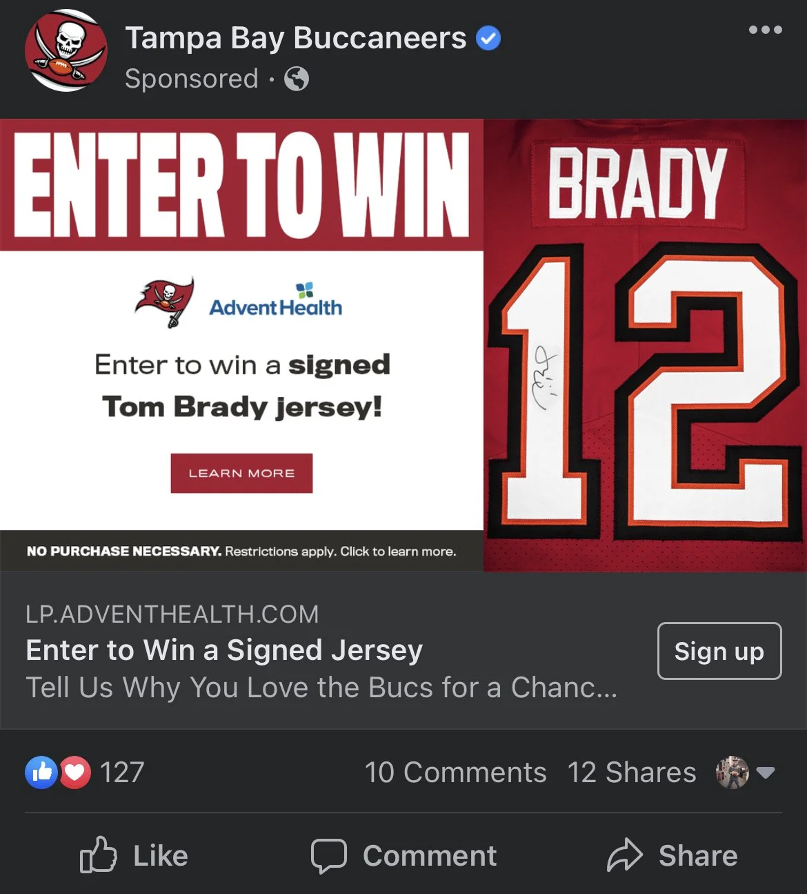 Tampa Bay Buccaneers Emails, Ads & More