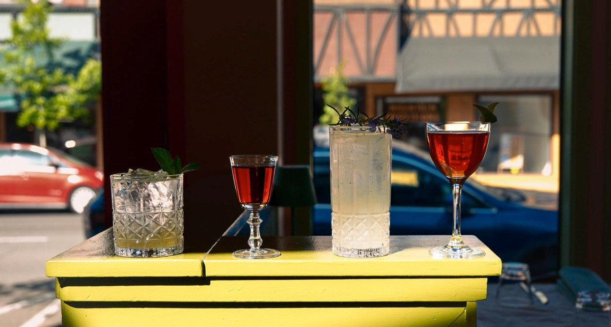 The cocktail list features spritzes, seasonal ingredients, schnapps, the best spirits, and an affordable variety of options.