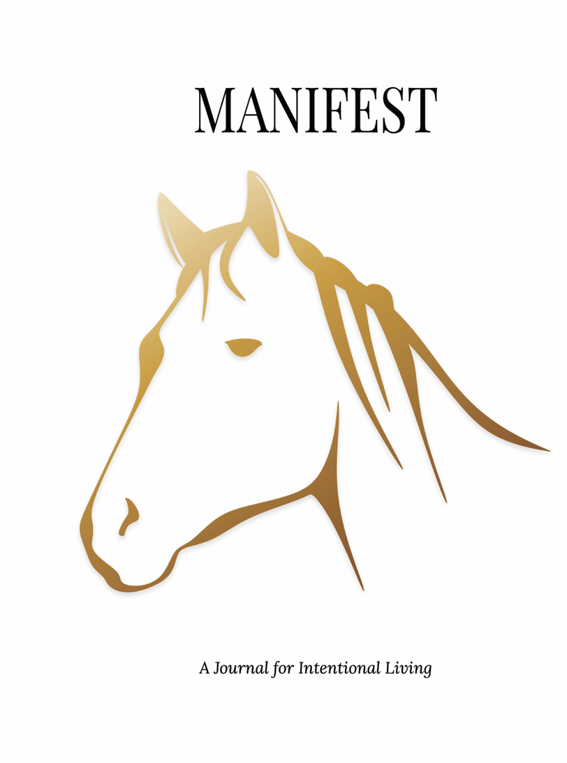 MANIFEST intentional lined journal by Kristy Eckman for mindfulness, reflection, and intentional living