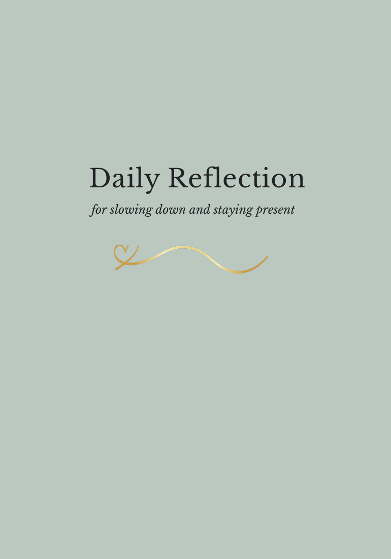 Daily Reflection lined journal by Kristy Eckman for gratitude, daily check-ins, mindfulness, and intentional living