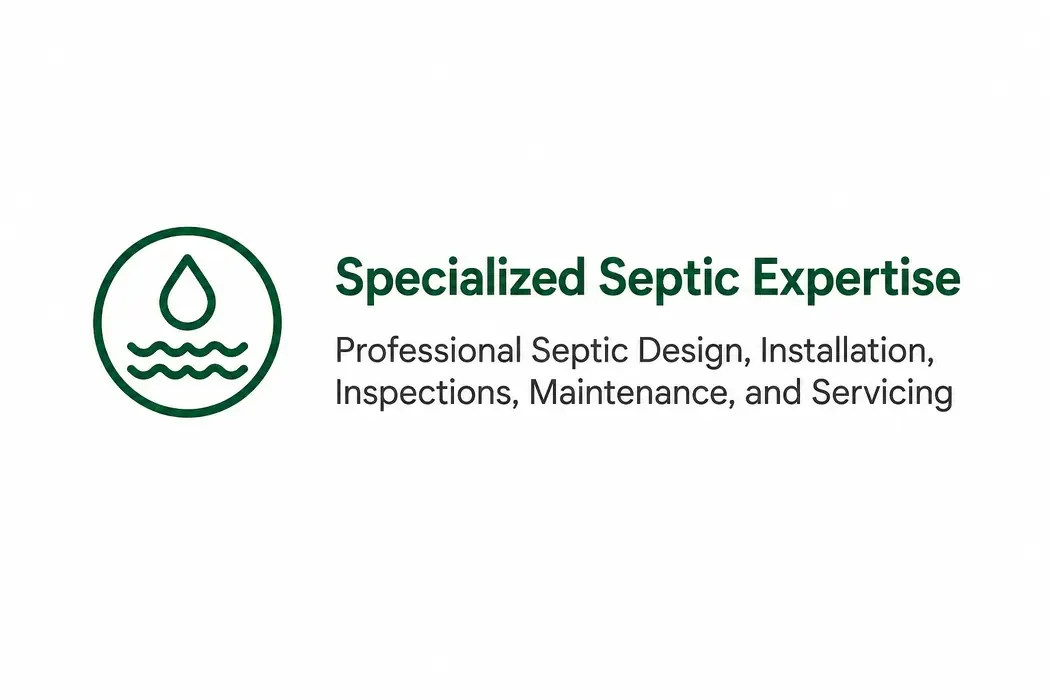 Water droplet and waves icon representing septic system design, installation, inspections, maintenance, and servicing in the South Okanagan.