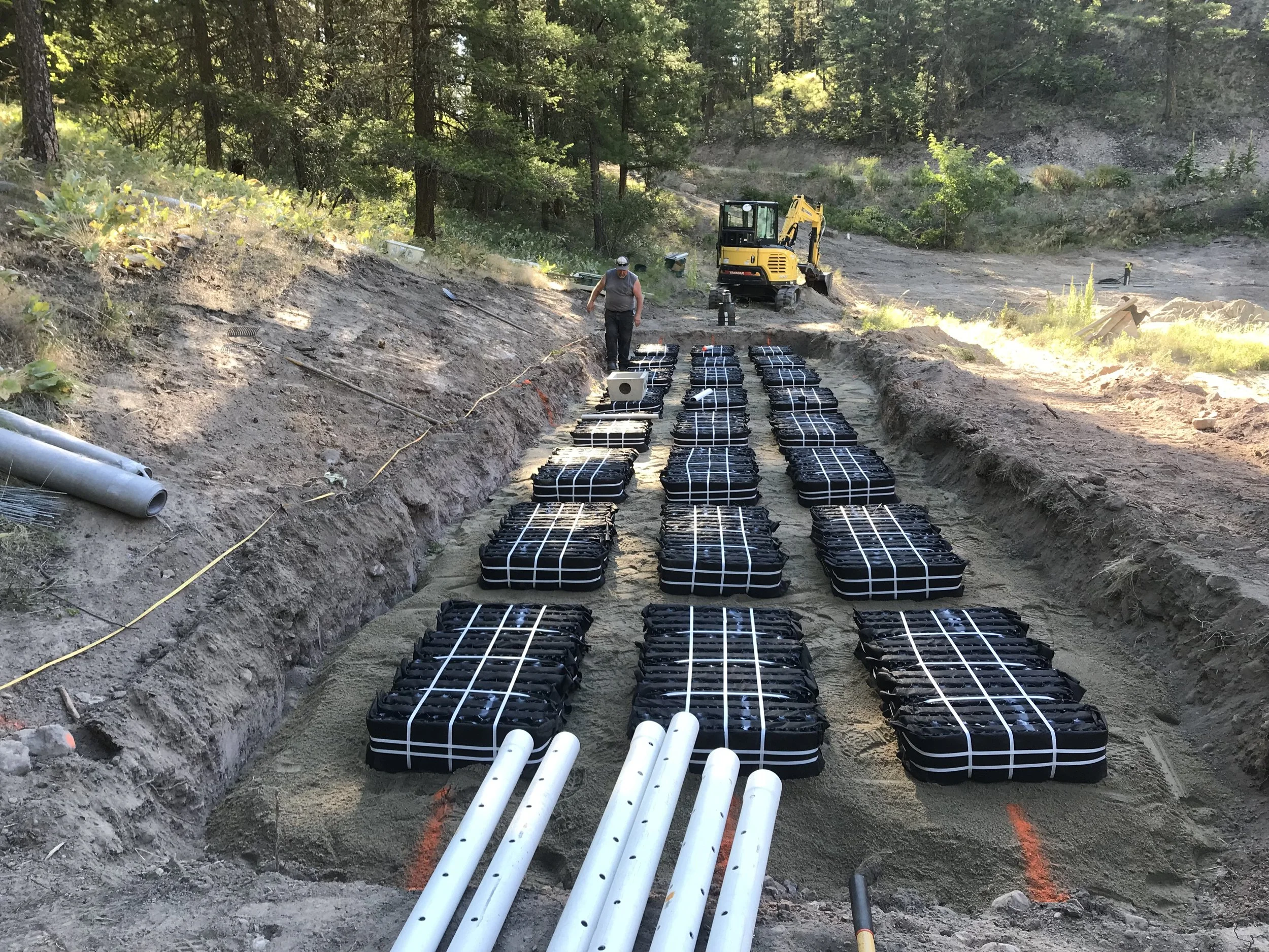 Septic installation project in the South Okanagan