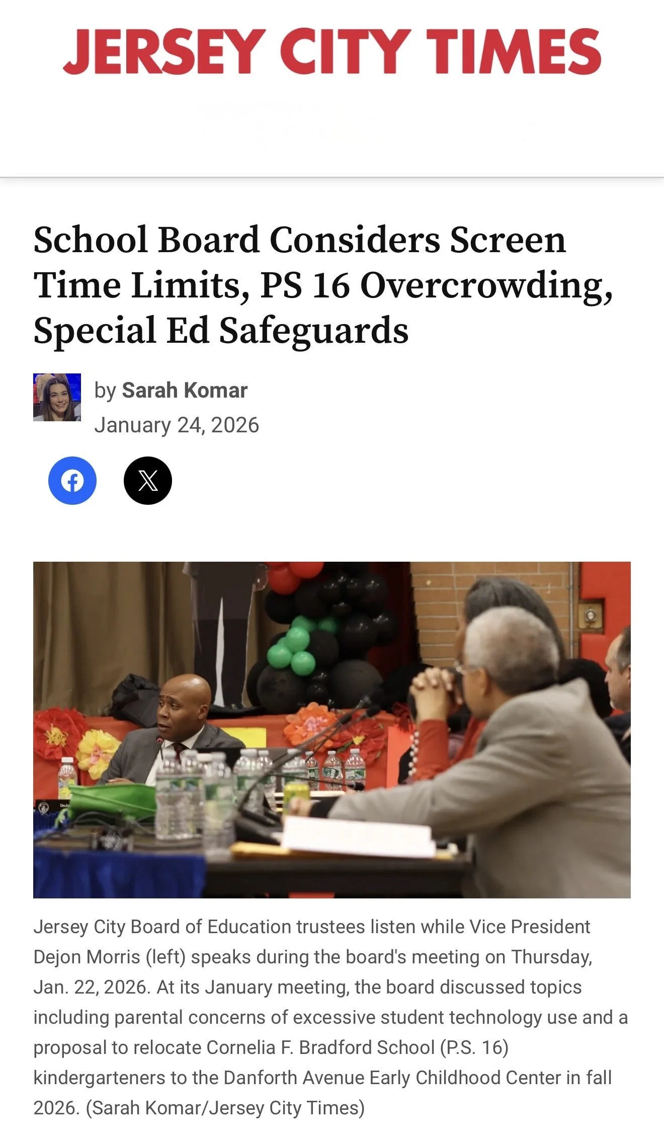 School Board Considers Screen Time Limits, PS 16 Overcrowding, Special Ed Safeguards&nbsp;
