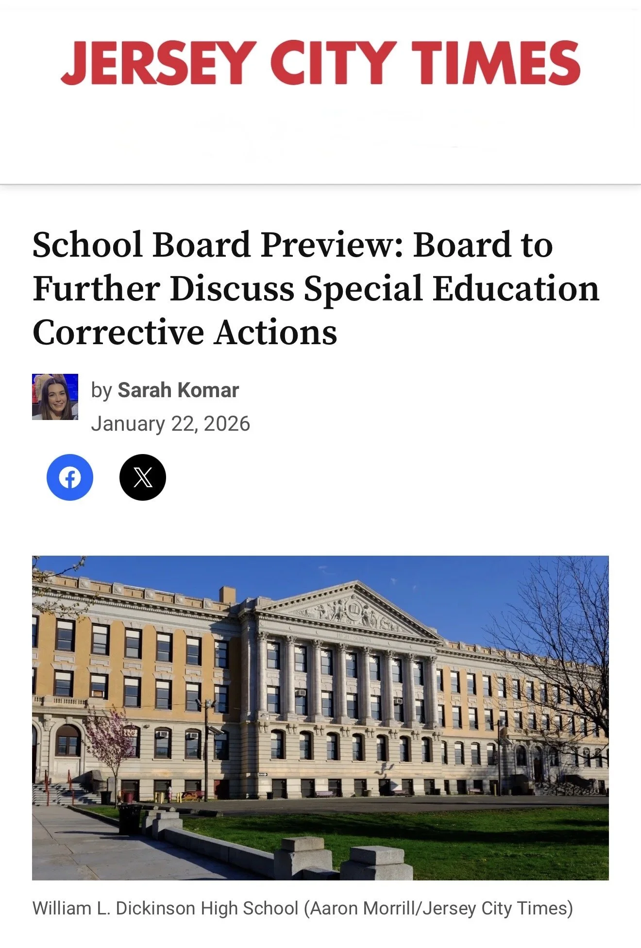 School Board Preview: Board to Further Discuss Special Education Corrective Actions