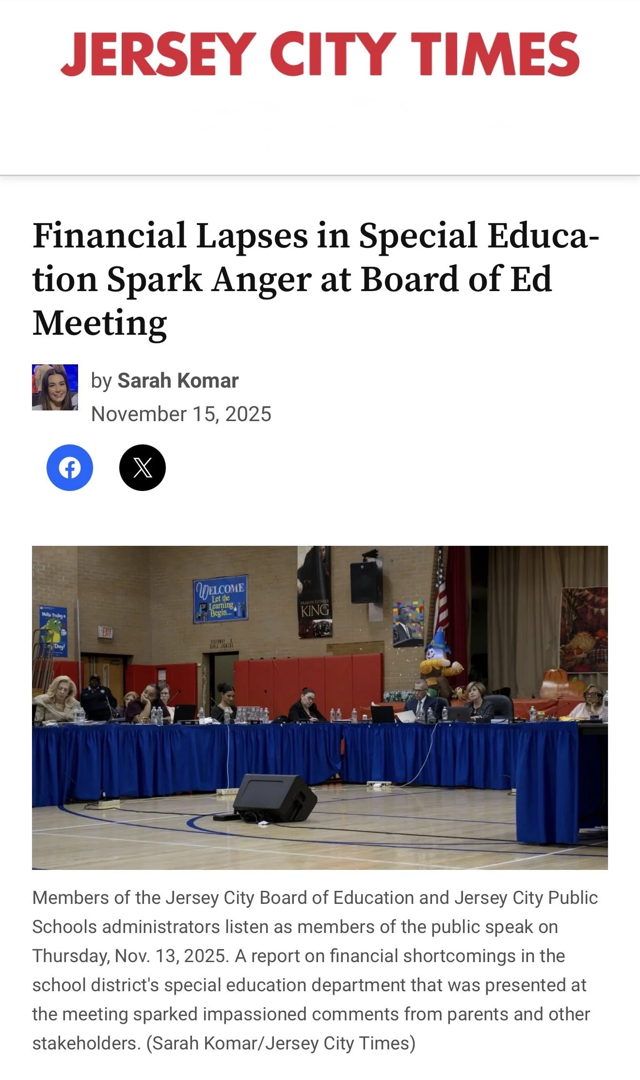 Financial Lapses in Special Education Spark Anger at Board of Ed Meeting