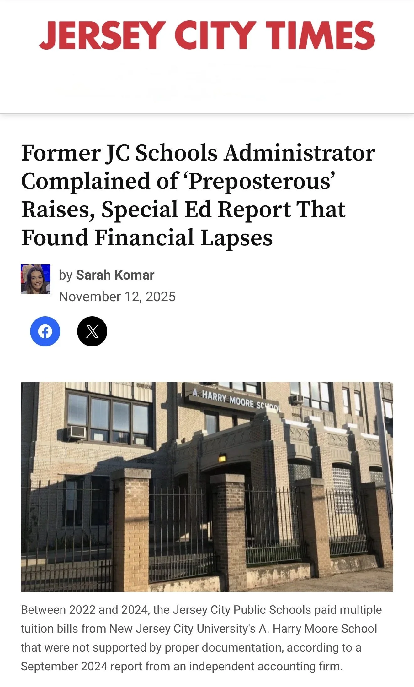 Former JC Schools Administrator Complained of ‘Preposterous’ Raises, Special Ed Report That Found Financial Lapses