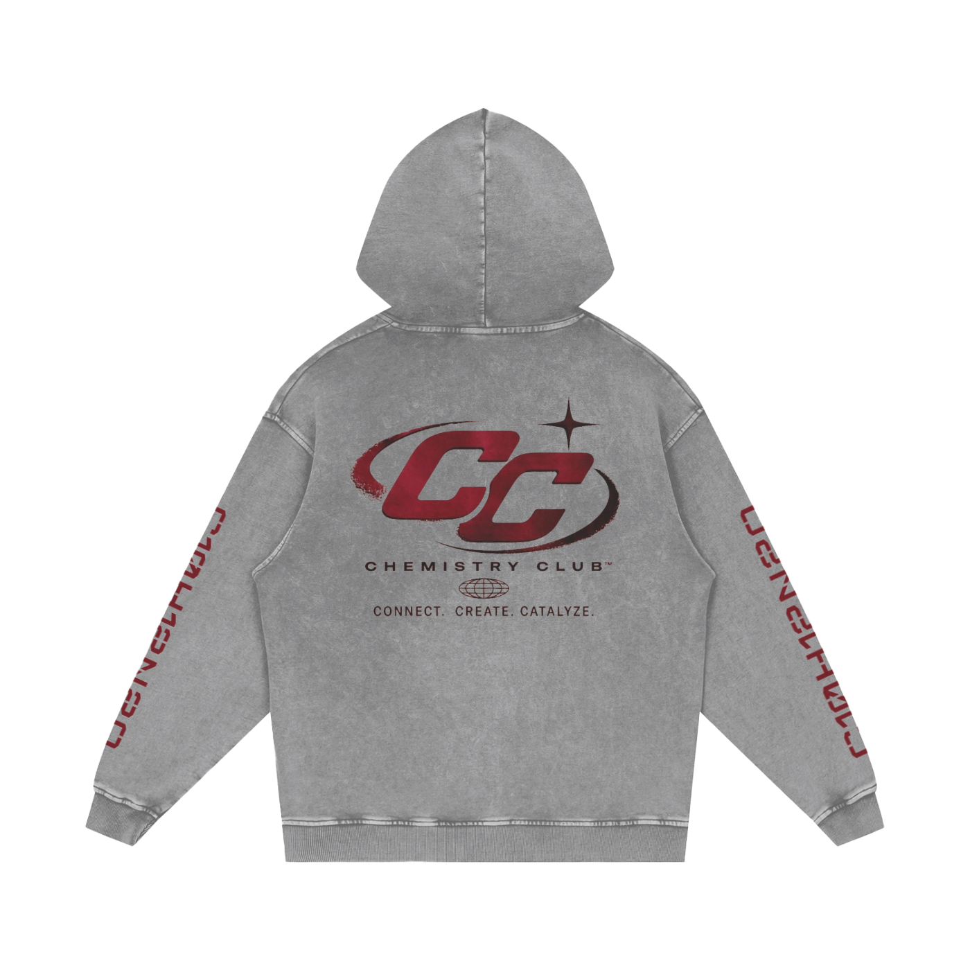 Snow Washed Loose Cotton Hoodie