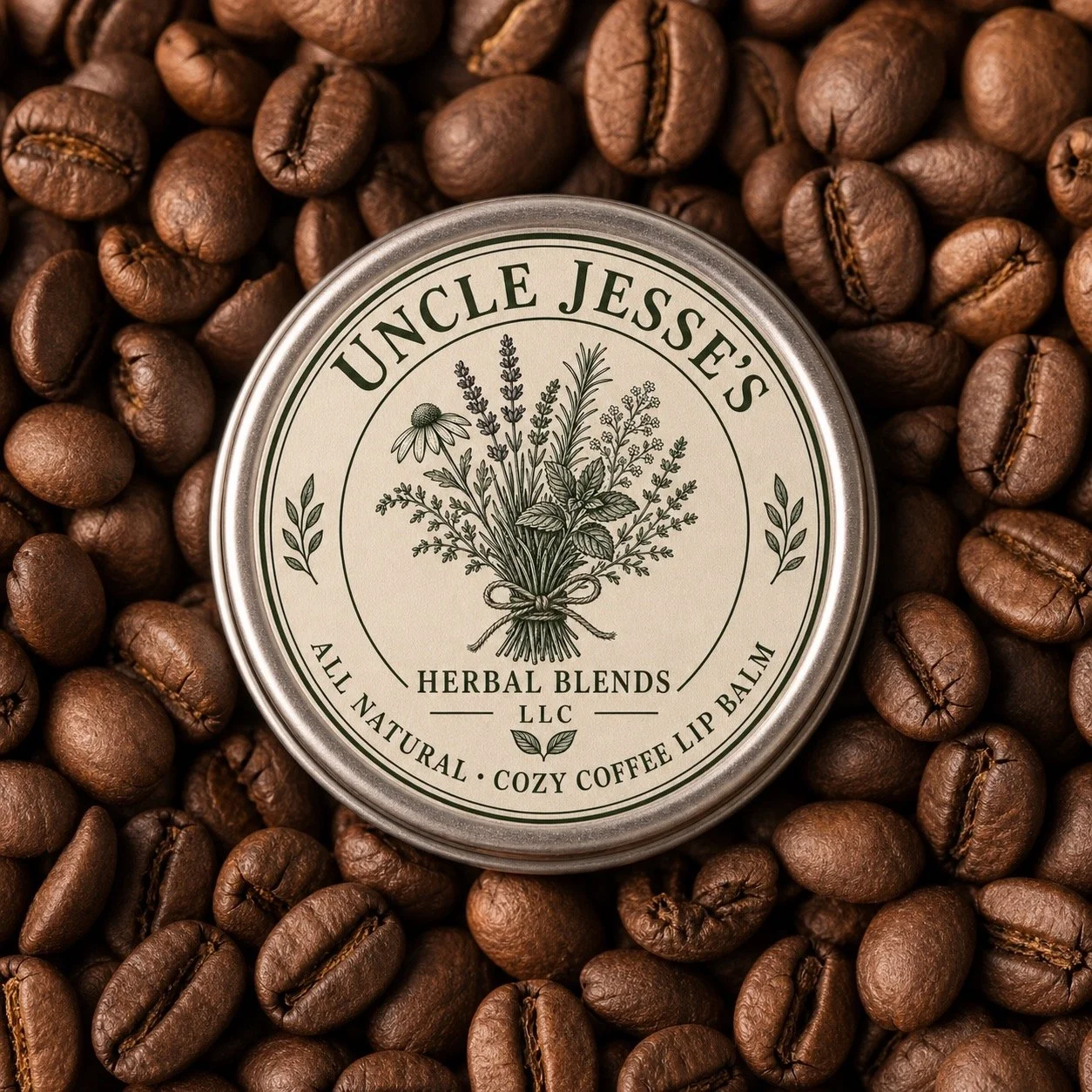 Uncle Jesse’s all natural cozy coffee lip balm