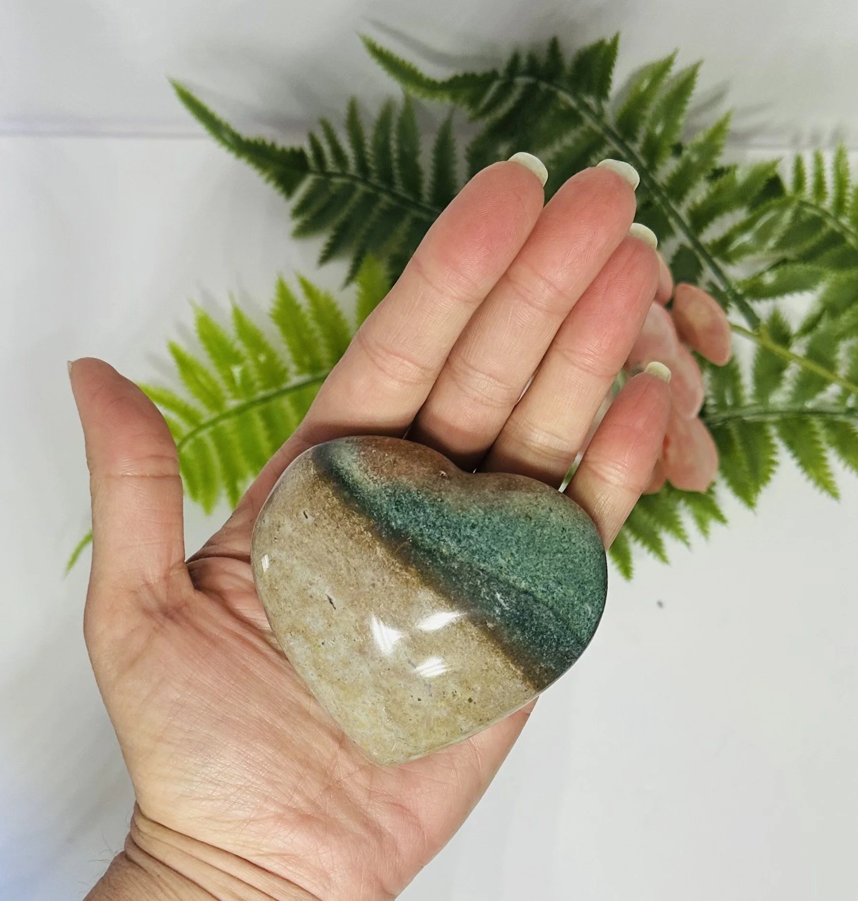 Ocean Jasper Heart