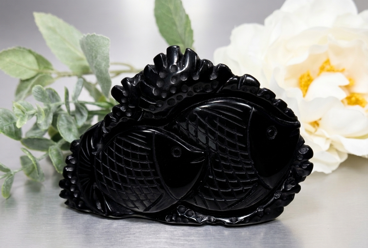 Black Obsidian Fish
