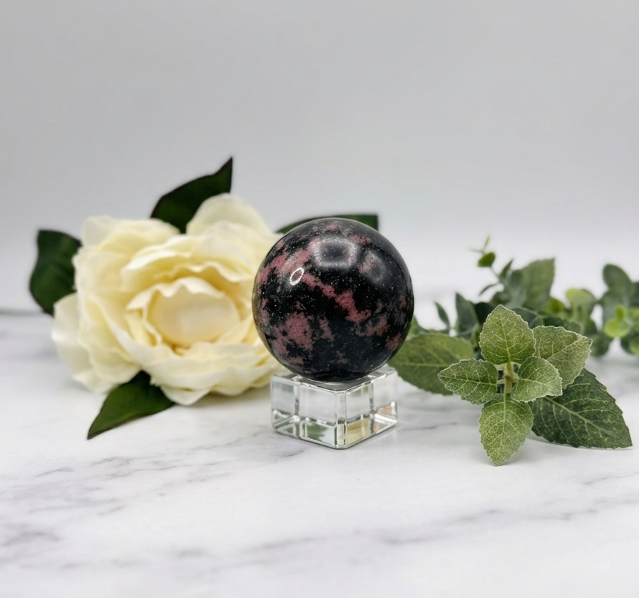 Rhodonite Sphere
