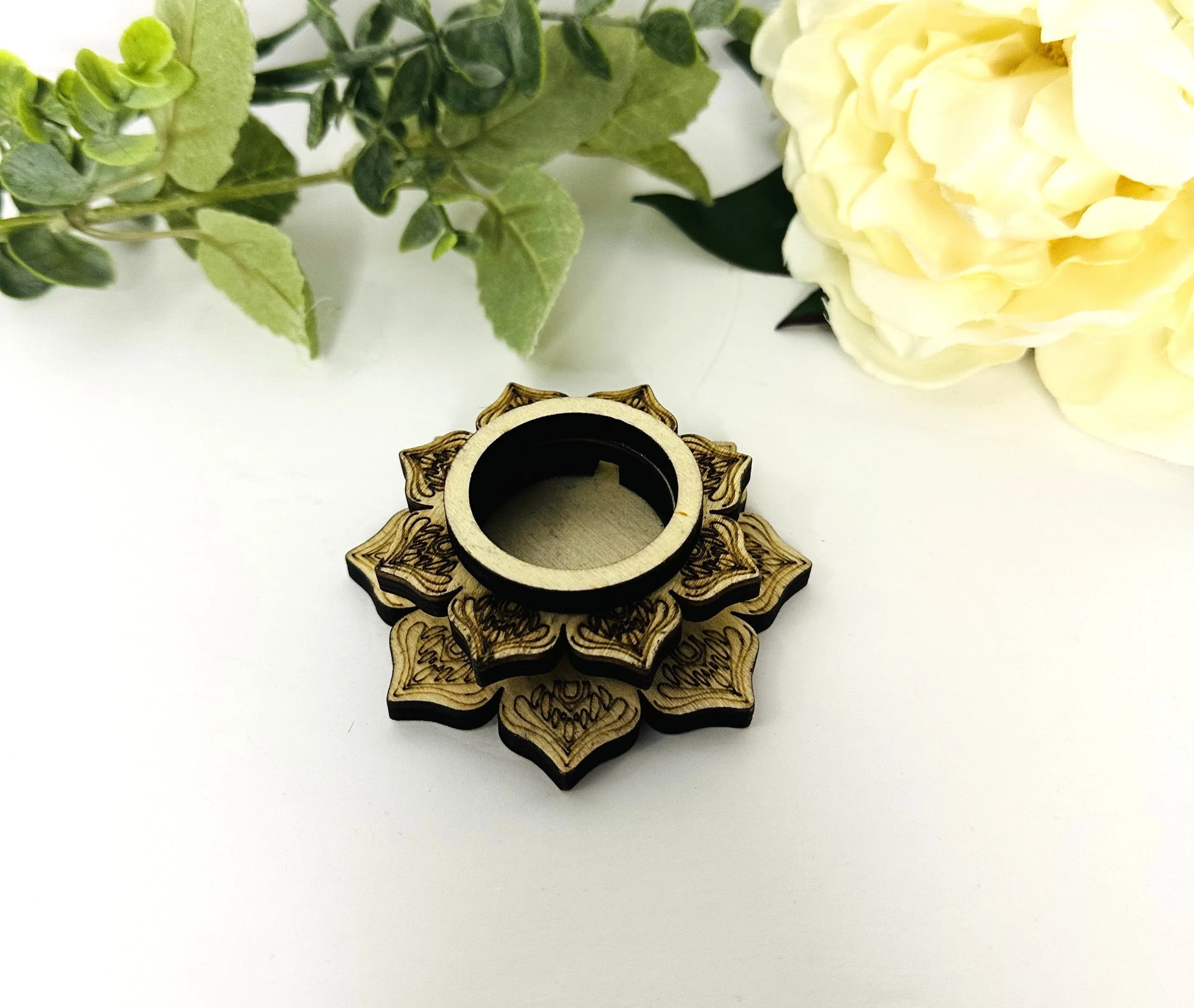 Wooden Lotus Stand