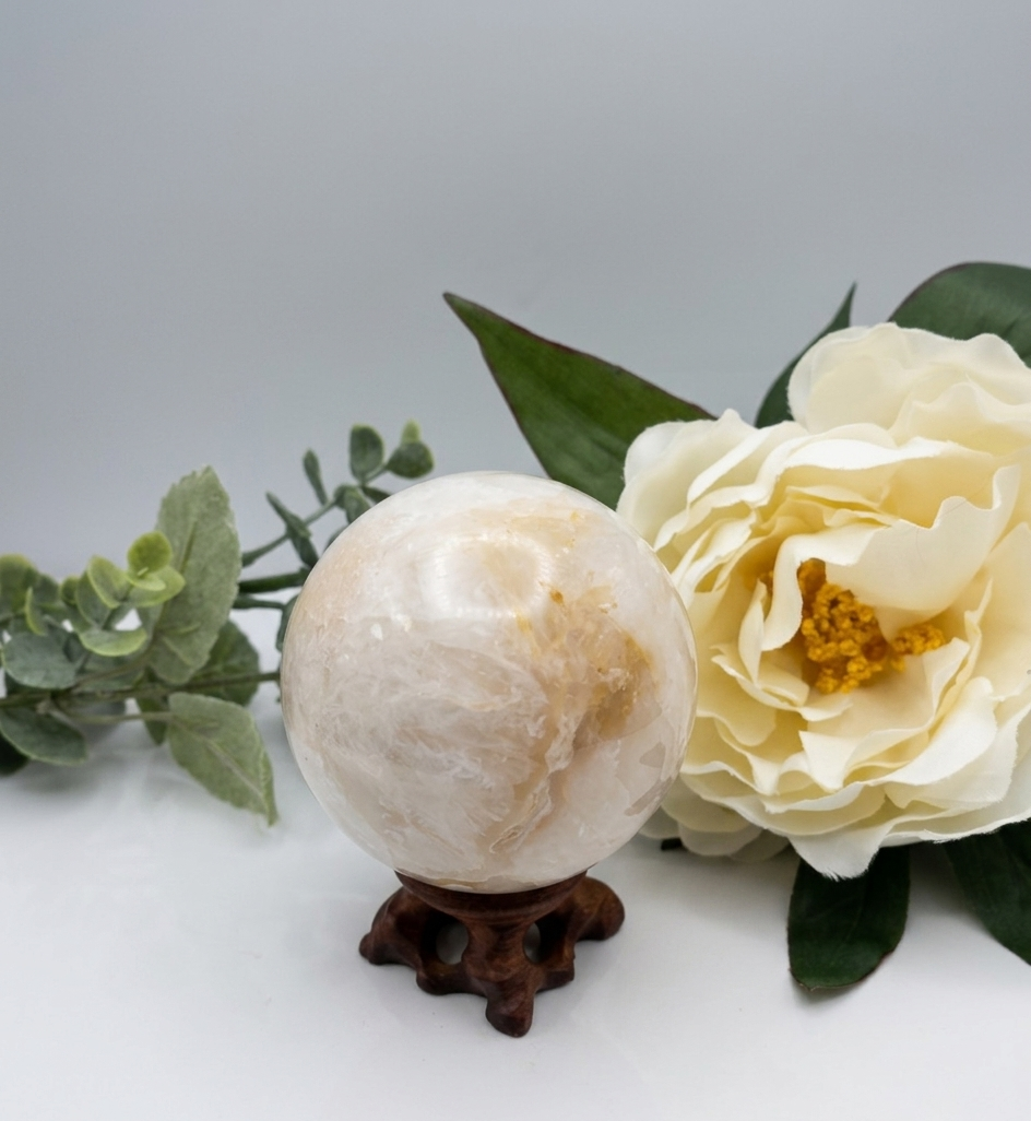 Flower Agate Sphere
