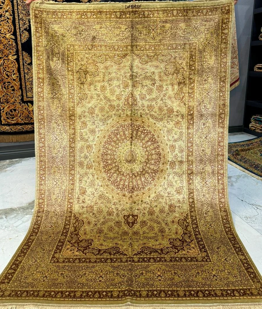 Authentic Qom Silk Carpet