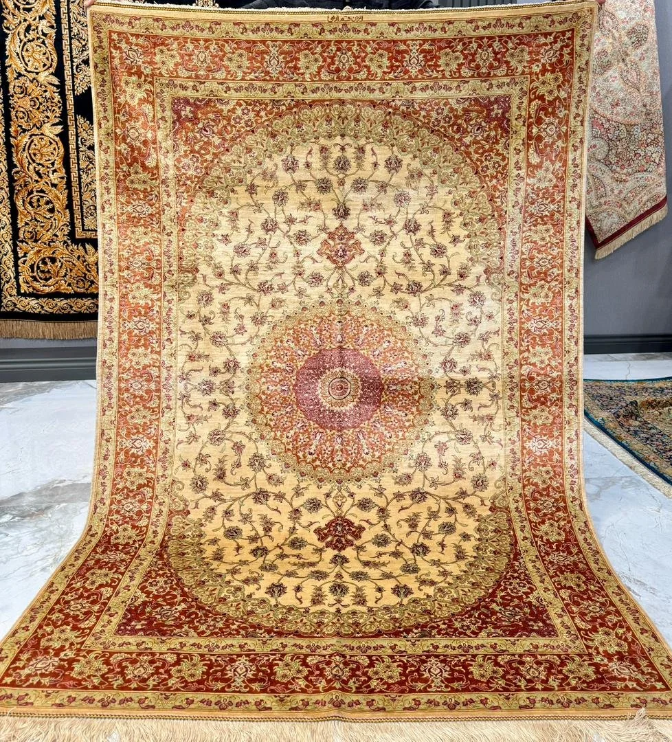 Qom Silk Carpet Persian