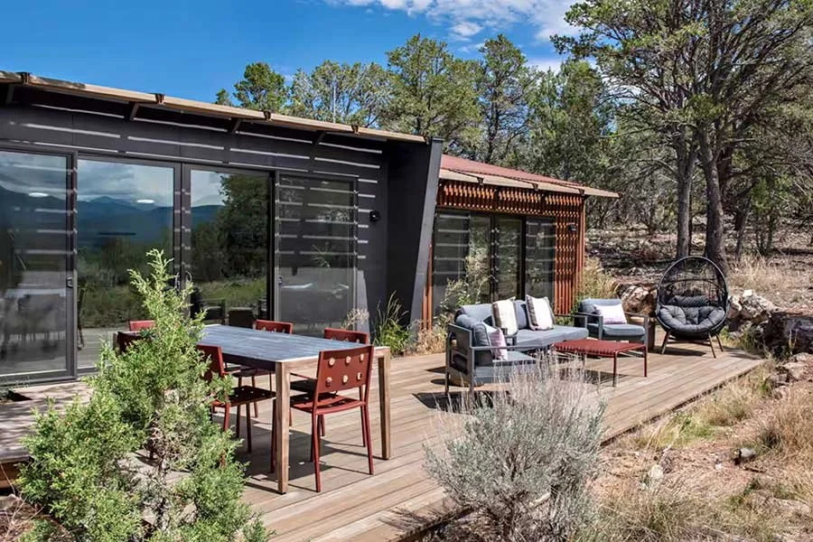 Luxury mountain vacation home above Carbondale, Colorado, surrounded by mountain scenery