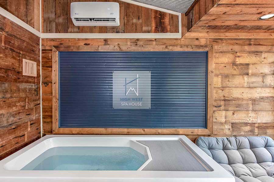 Cold plunge tub at High West Spa House for a private wellness getaway