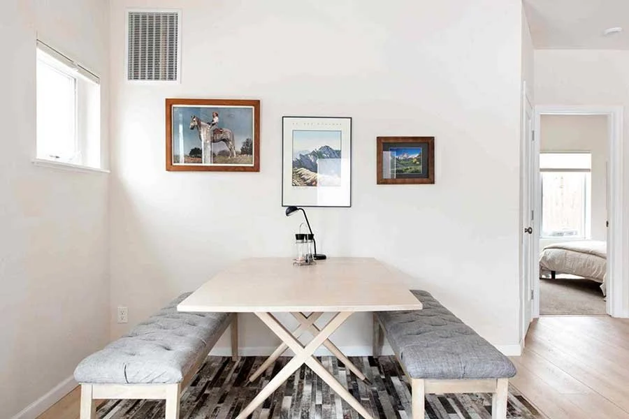 Dining space for family meals at Hot Springs Getaway